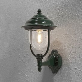 Buiten wandlamp Parma opwaarts groen 43 cm