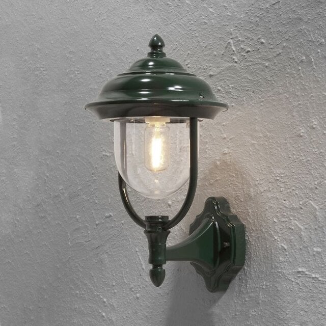 Buiten wandlamp Parma opwaarts groen 43 cm