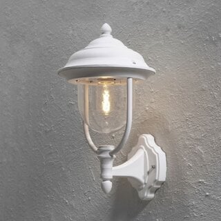 Buiten wandlamp Parma opwaarts wit 43 cm