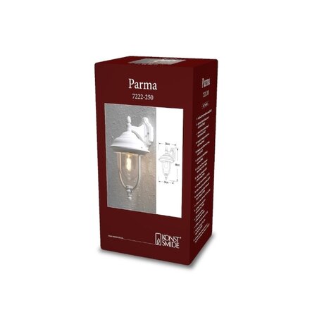 Konstsmide Klassieke buiten wandlamp Parma 46 cm wit
