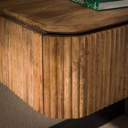 BelaLuz Landelijke nachtkastje Drex 1 lade mangohout