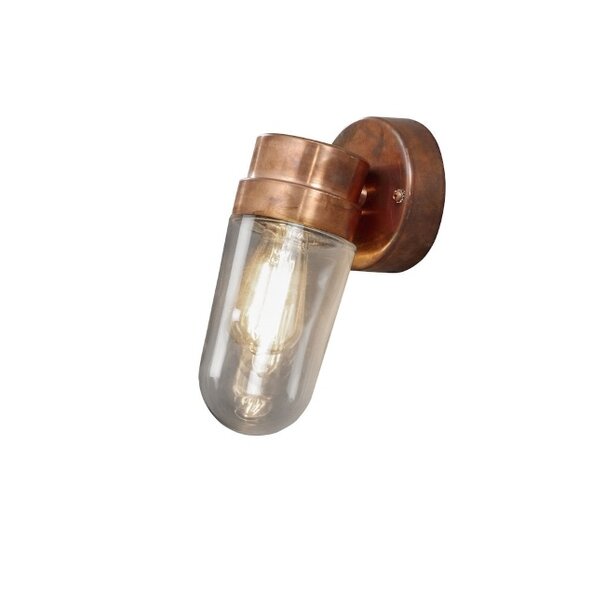 Konstsmide Moderne - buiten wandlamp - Vega - small - 1-lichts - koper