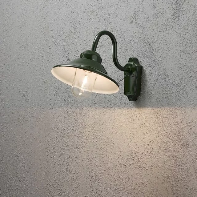 Buiten wandlamp Vega 1-lichts groen