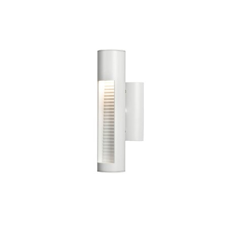 Konstsmide Moderne buiten wandlamp Udine 2-lichts wit