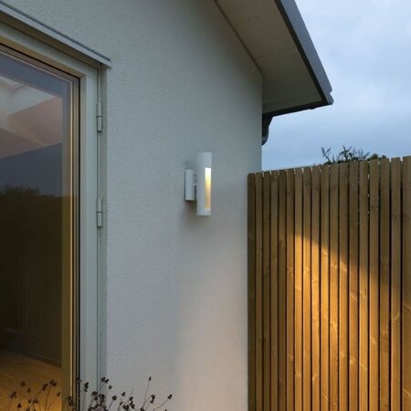 Konstsmide Moderne buiten wandlamp Udine 2-lichts wit