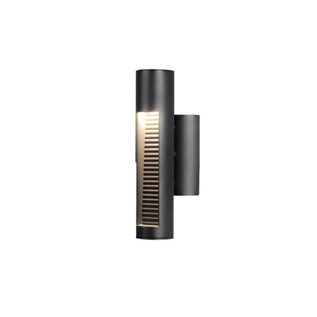 Konstsmide Moderne buiten wandlamp Udine 2-lichts zwart