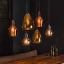 Design - Modern - 6 Lichts - Hanglamp - Gekleurde Glazen - Trio
