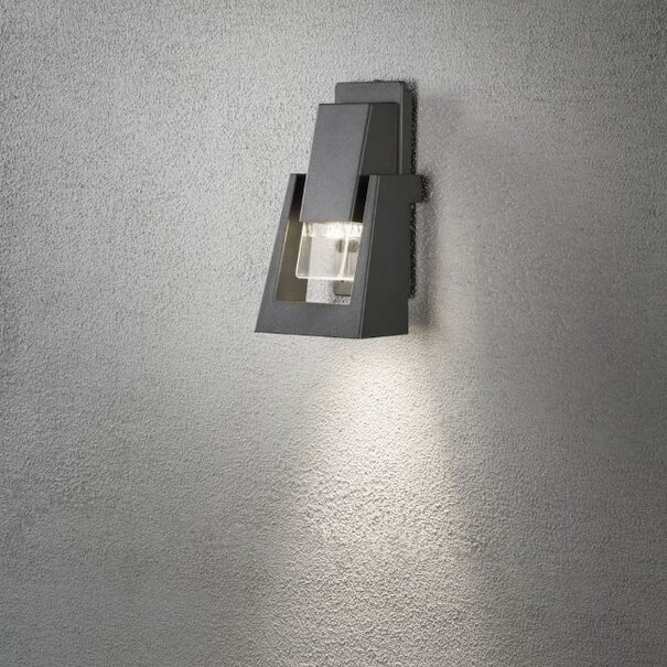 Konstsmide Moderne - buiten wandlamp - Potenza - 1-lichts - grijs