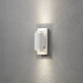 Buiten wandlamp Potenza 2-lichts wit