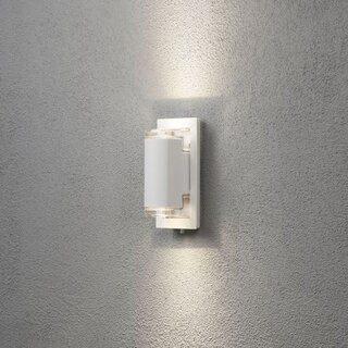 Buiten wandlamp Potenza 2-lichts wit