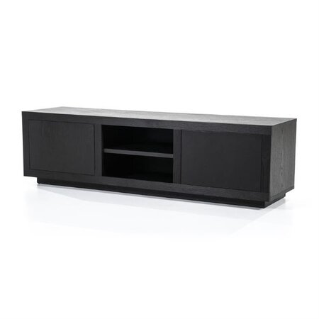 Eleonora Modern TV meubel Helsinki 160 cm 2 deurs zwart