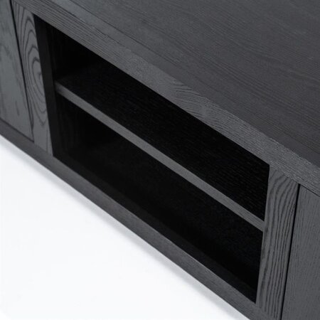 Eleonora Modern TV meubel Helsinki 160 cm 2 deurs zwart