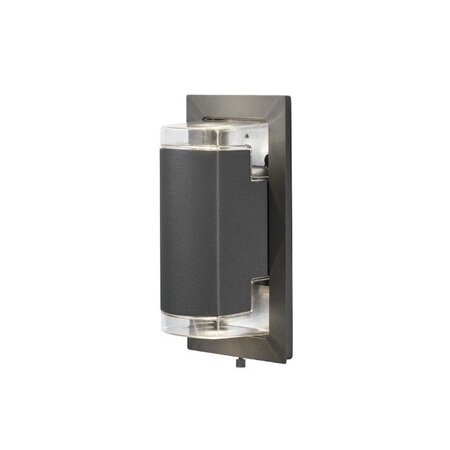 Konstsmide Moderne buiten wandlamp Potenza 2-lichts grijs