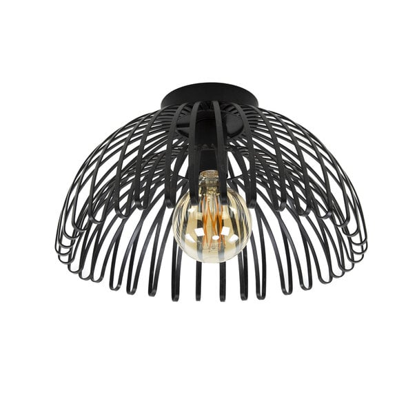 BelaLuz Industriële - Moderne - Plafondlamp - Charcoal - Bow
