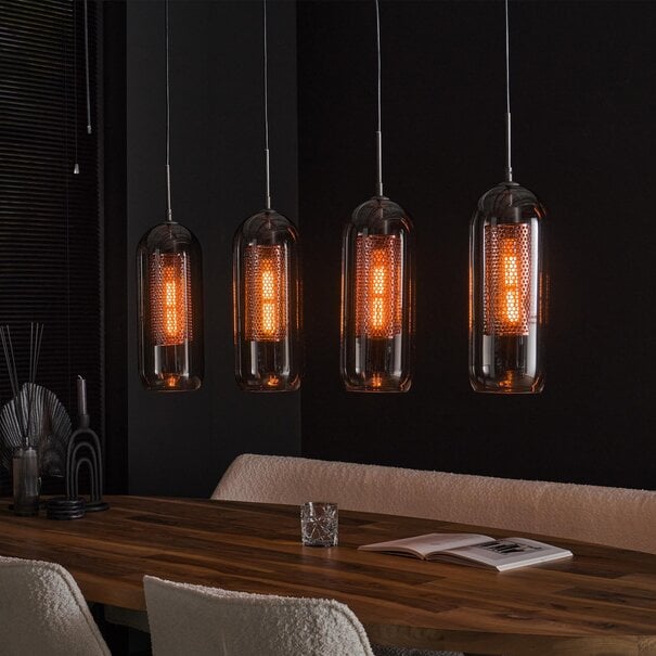 BelaLuz Industriele - Moderne - Hanglamp - 4 lichts - Mistral