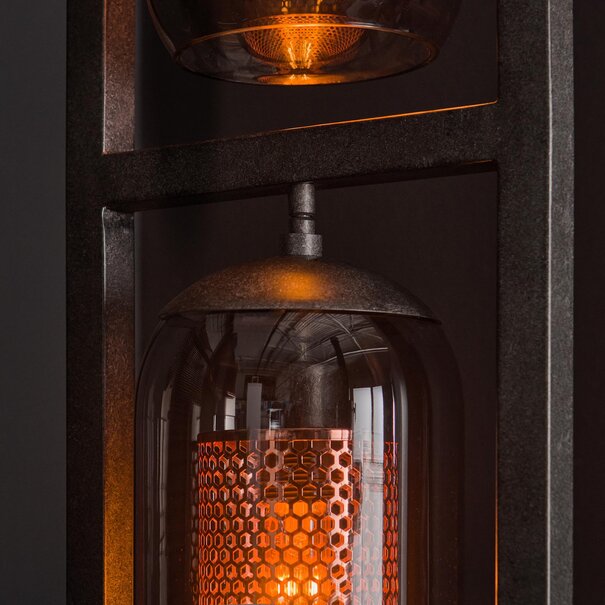 BelaLuz Industriele - Vintage - Vloerlamp - 3 Lichts - Smoke - Mistral