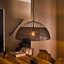 Industriele - Hanglamp - 1 Lichts - Zwart Bruin - Ø80 cm - Zelda