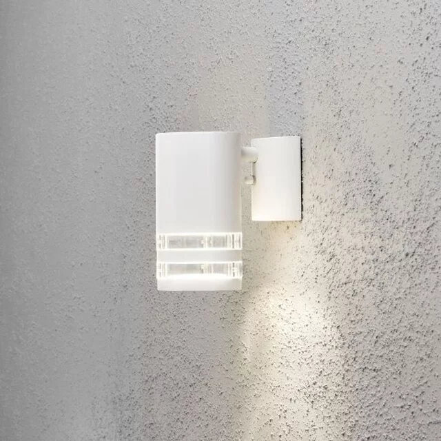 Buiten wandlamp Modena dubbel strip 1-lichts wit