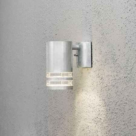 Konstsmide Moderne buiten wandlamp Modena dubbel strip 1-lichts grijs