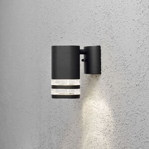 Konstsmide Moderne buiten wandlamp Modena dubbel strip 1-lichts zwart
