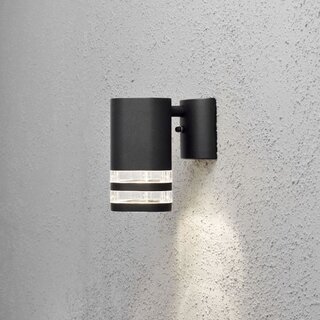 Buiten wandlamp Modena dubbel strip 1-lichts zwart