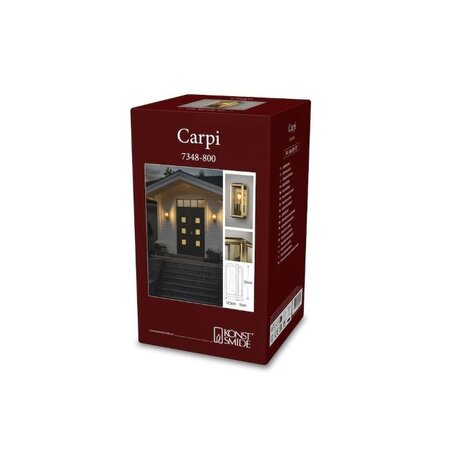 Konstsmide Moderne buiten wandlamp Carpi 18 cm brons