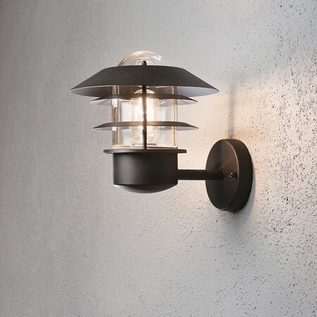 Konstsmide Klassieke buiten wandlamp Modena 24 cm zwart