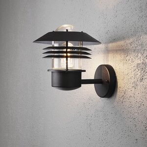 Konstsmide Klassieke buiten wandlamp Modena 21 cm zwart