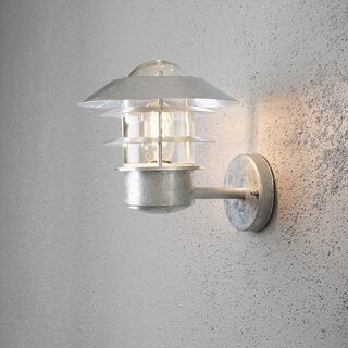 Buiten wandlamp Modena opwaarts staal 24 cm
