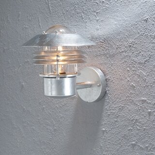 Buiten wandlamp Modena opwaarts staal 21 cm