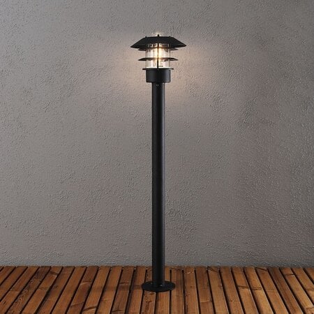 Konstsmide Moderne staande buitenlamp Modena 1-lichts zwart 98 cm hoog