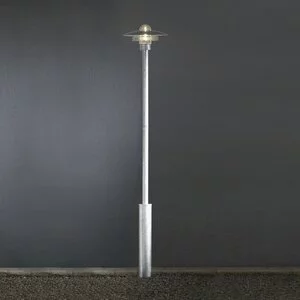 Konstsmide Moderne buitenlamp Modena 1-lichts 225 cm staal