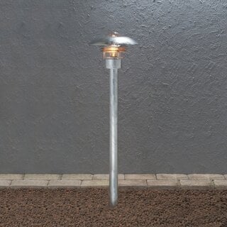 Staande buitenlamp Modena 1-lichts staal 98 cm