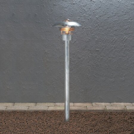 Konstsmide Moderne buitenlamp Modena 1-lichts 98 cm staal