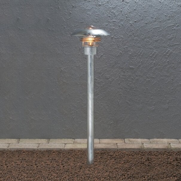 Konstsmide Moderne - Buitenlamp - 1 lichts - 98 cm - Staal - Modena