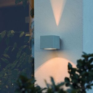 Konstsmide Moderne buiten wandlamp Modena 1-lichts 10 cm staal