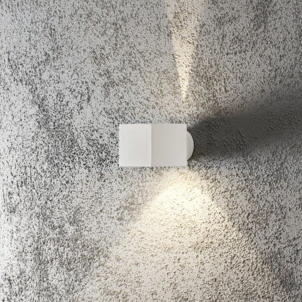 Konstsmide Moderne - Buiten Wandlamp - Wit - 10 cm - 1-lichts - Modena