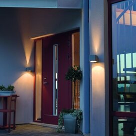 Buiten wandlamp Modena wit up & down 10 cm