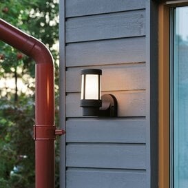 Buiten wandlamp Siena zwart opwaartse 23,5 cm