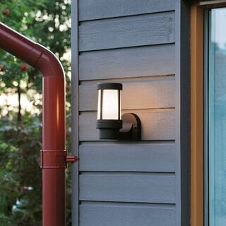 Buiten wandlamp Siena zwart opwaartse 23,5 cm