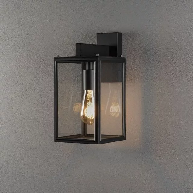 Buiten wandlamp Carpi zwart 33 cm