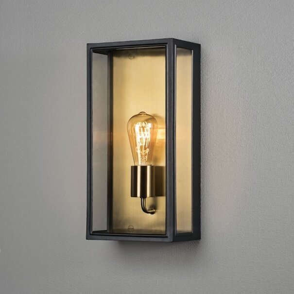 Konstsmide Moderne - Buiten Wandlamp - Zwart Brons - 40 cm - Carpi