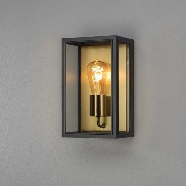 Konstsmide Moderne - Buiten Wandlamp - Zwart Brons - 30 cm - Carpi