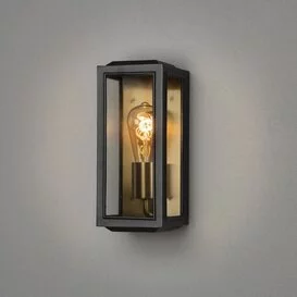 Buiten wandlamp Carpi zwart brons 18 cm