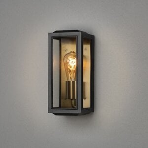 Konstsmide Moderne buiten wandlamp Carpi 18 cm zwart brons