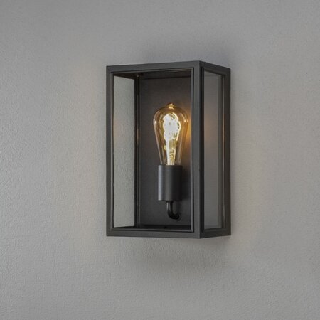 Konstsmide Moderne buiten wandlamp Carpi 30 cm zwart