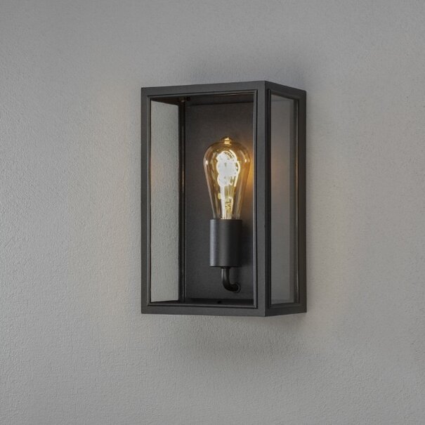 Konstsmide Moderne - Buiten Wandlamp - Zwart - 30 cm - Carpi
