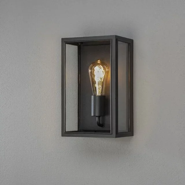 Buiten wandlamp Carpi zwart 30 cm