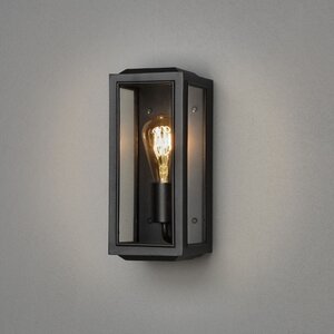 Konstsmide Moderne buiten wandlamp Carpi 18 cm zwart