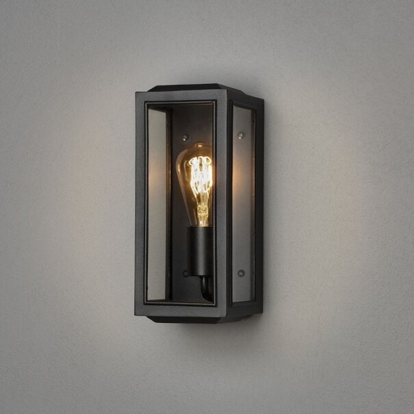 Konstsmide Moderne - Buiten Wandlamp - Zwart - 18 cm - Carpi